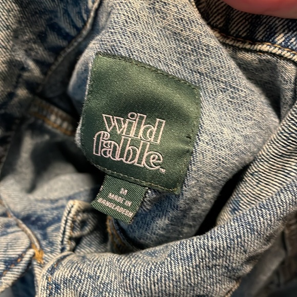 Wild Fable distressed Jean jacket, M, NWT - Picture 6 of 7